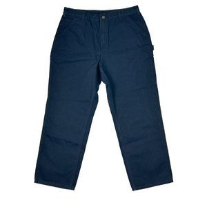 Carhartt Carpenter Work Pants 38x30‎ Original Dungaree Fit Loose Work B11 Blue
